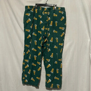 mens Life Is Good peace love & hoppiness beer stein print pajama pants size xxl